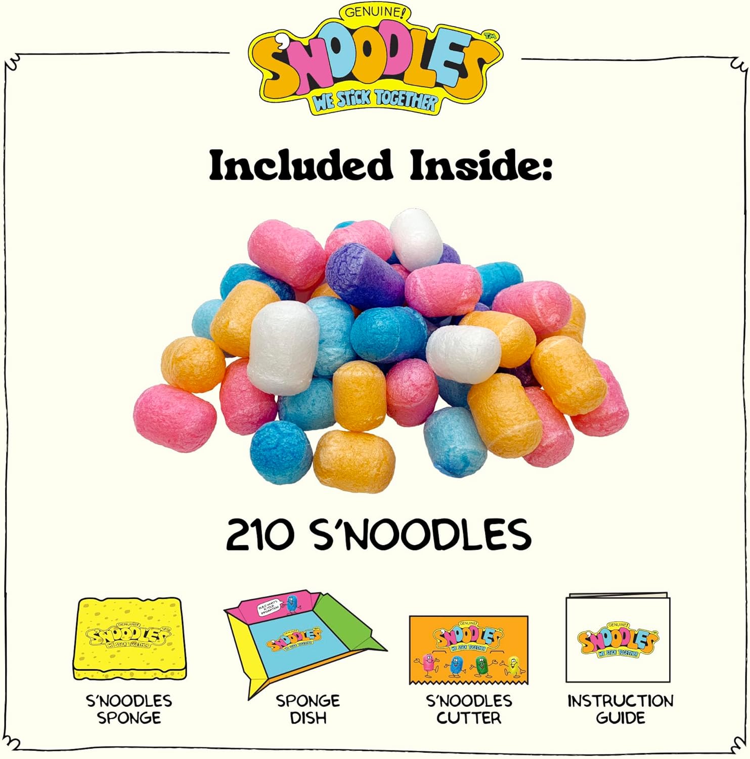 Schylling S-Noodles - Creative Building Craft Kit - Just Add Water - Ages 4 and Up - One Kit - Image 3