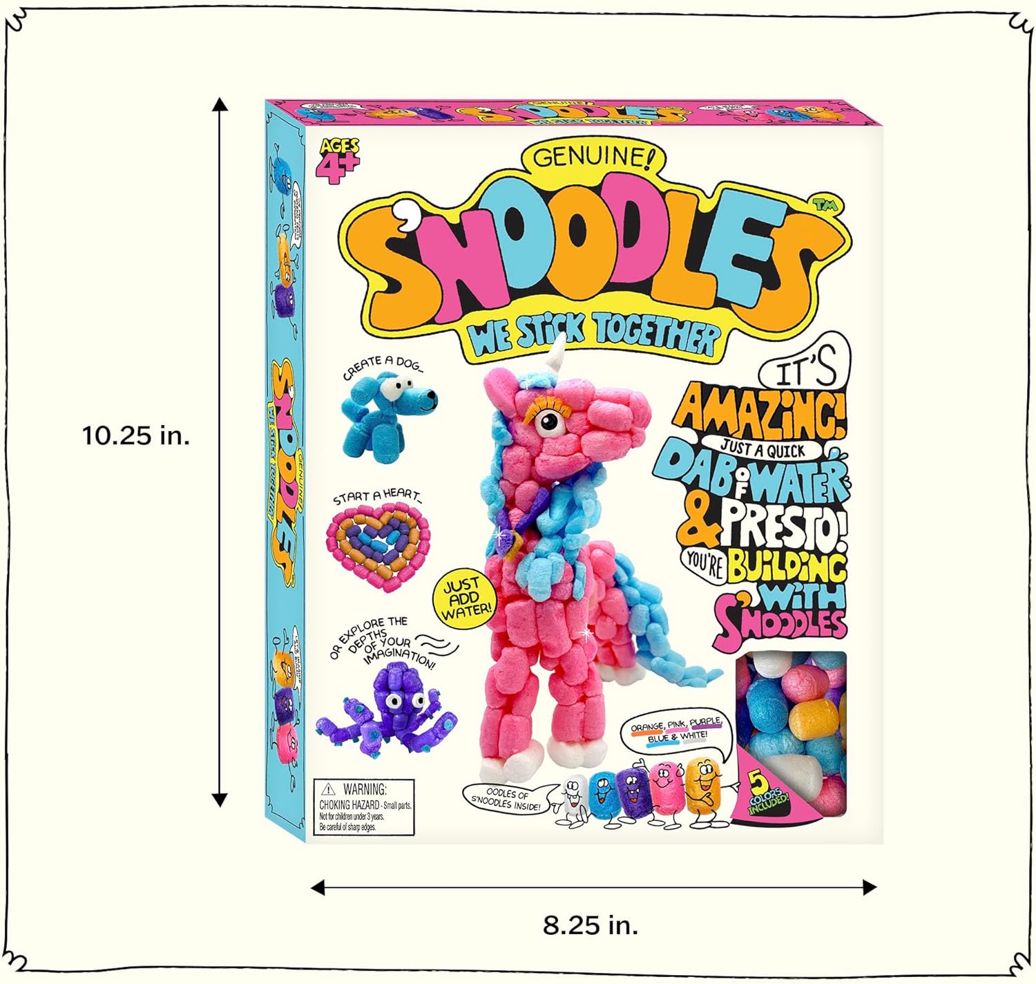 Schylling S-Noodles - Creative Building Craft Kit - Just Add Water - Ages 4 and Up - One Kit - Image 6