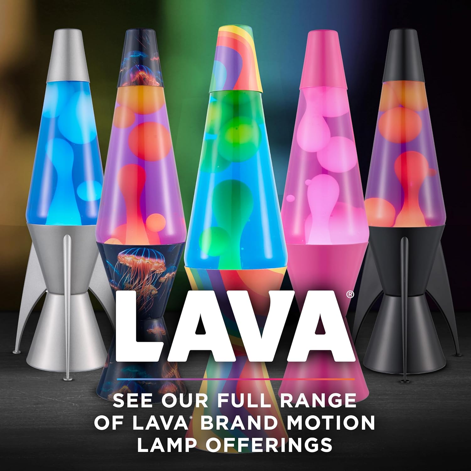 Lava The Original Lamp - 14.5 Evenfall ?C Retro Rocket Liquid Motion Lamp - Yellow Wax and Purple Liquid - Item #2391 (Amazon Exclusive) - Image 6